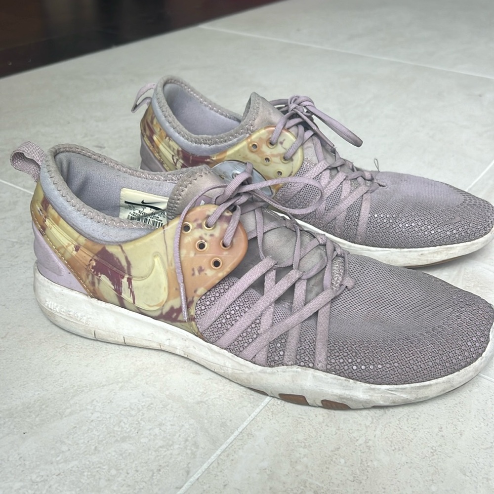 Lavender Nike sneakers